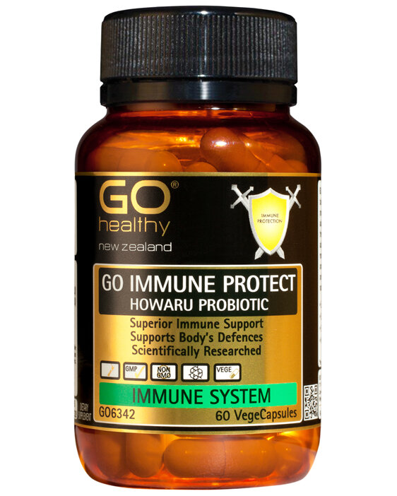 GO IMMUNE PROTECT HOWARU PROBIOTIC - Superior Immune Support (60 Vcaps)
