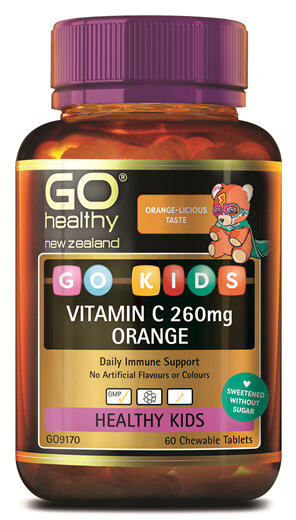 GO Kids Vitamin C 260mg Orange (60 C-tabs)