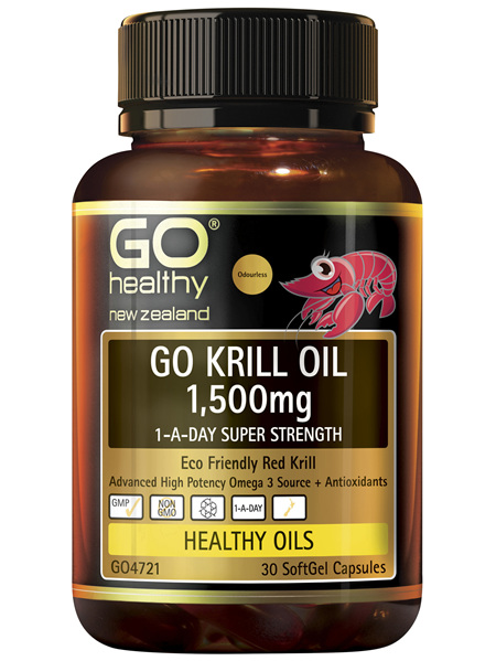 GO Krill Oil 1,500mg 1-A-Day 30 Caps