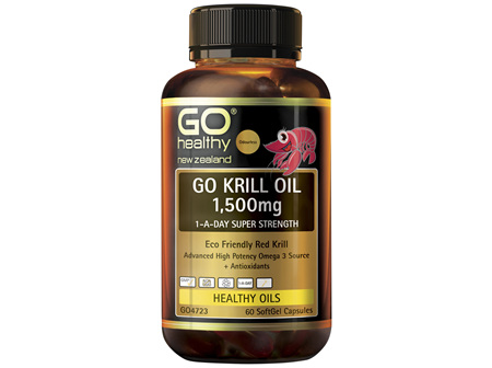 GO Krill Oil 1,500mg 1-A-Day 60 Caps