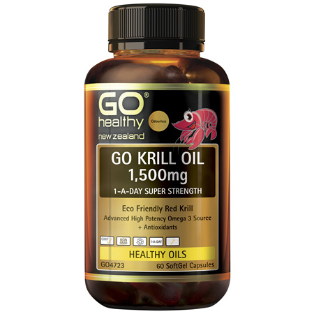 GO Krill Oil 1,500mg 1-A-Day 60 Caps