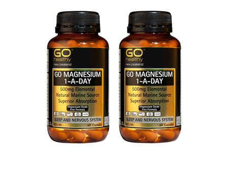 GO Magnesium 1-A-Day 500mg Capsules 60's