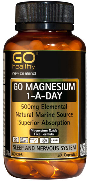 GO MAGNESIUM 1-A-DAY - 500mg elemental (60 Caps)