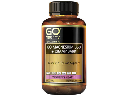 GO Magnesium 650 + Cramp Bark 120 VCaps