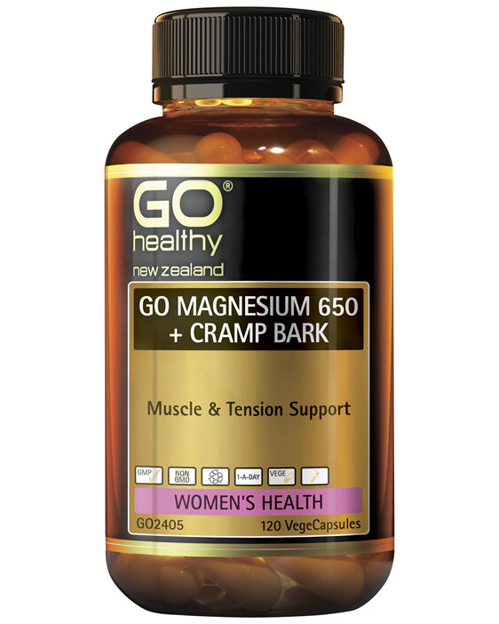 GO Magnesium 650 + Cramp Bark 120 VCaps