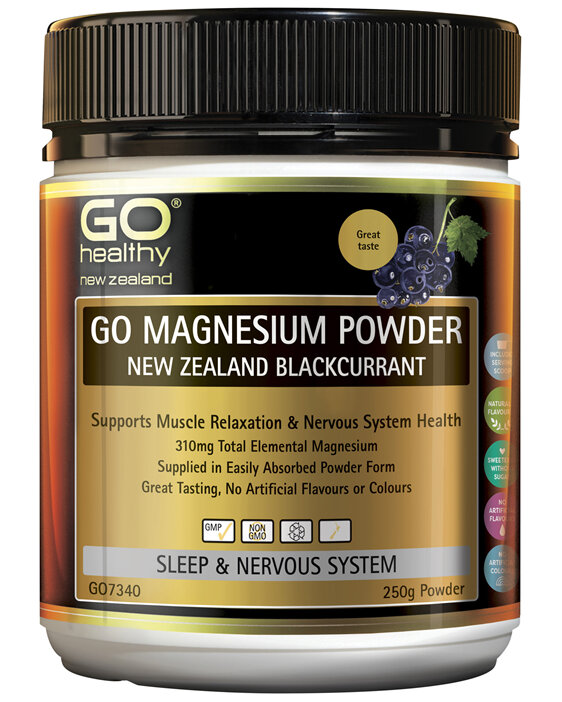 Go Magnesium Powder NZ Blackcurrant - 250g