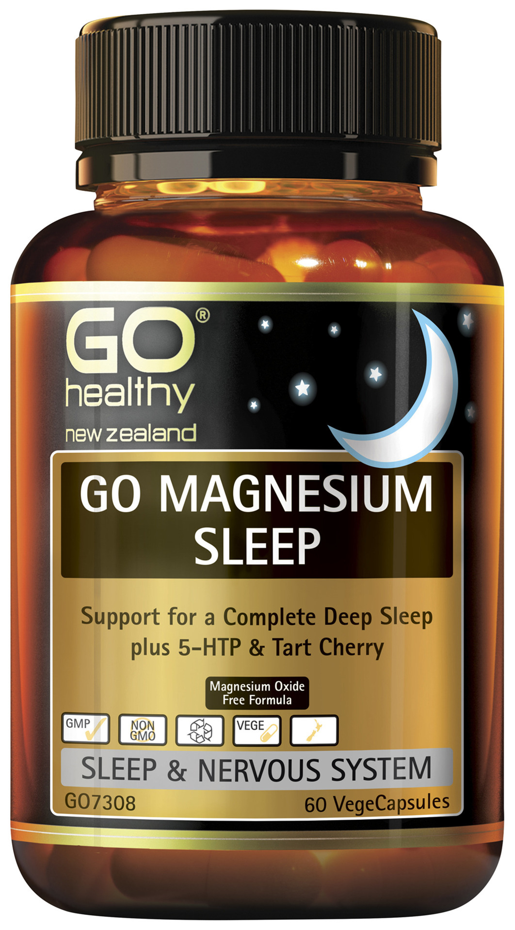 GO MAGNESIUM SLEEP Support For a Complete Deep Sleep (60 Vcaps) GO