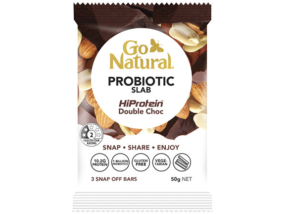 Go Natural Pro Biotic Slab Hi Protein Double Choc 3 bars