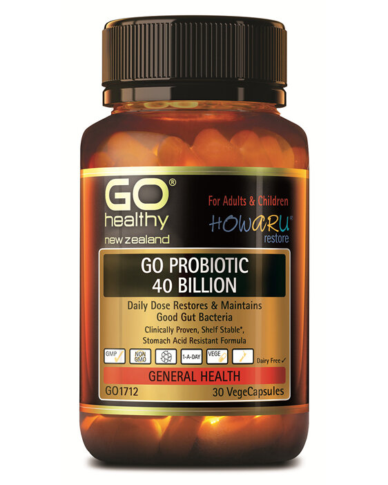 GO Probiotic 40 Billion 30 Delayed Release VegeCapsules