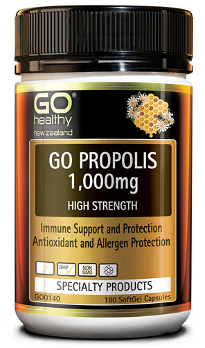 GO PROPOLIS 1,000mg - High Strength Immune Support & Protection (180 Caps)