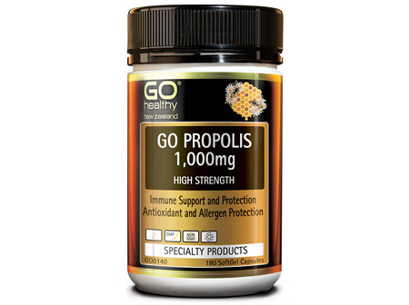 GO PROPOLIS 1,000mg - High Strength Immune Support & Protection (180 Caps)