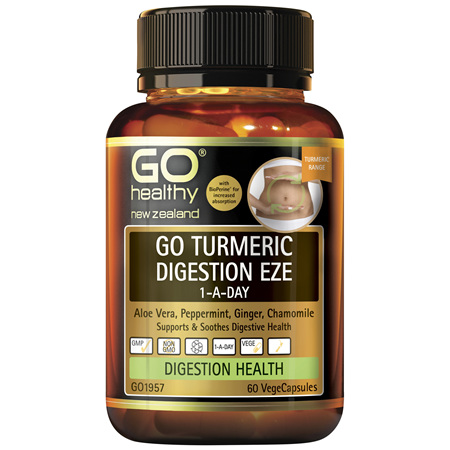 GO Turmeric Digestion Eze 1-A-Day 60 VCaps