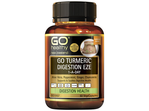 GO Turmeric Digestion Eze 1-A-Day 60 VCaps