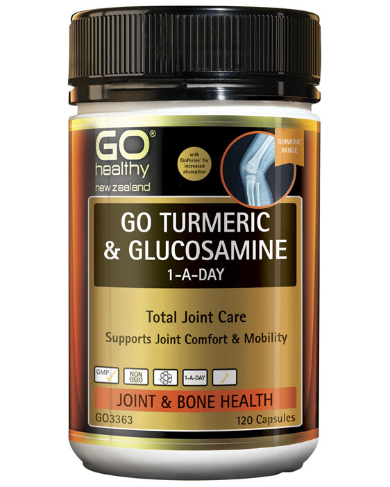 Go Turmeric + Glucosamine 1 ADay 60 Vcap