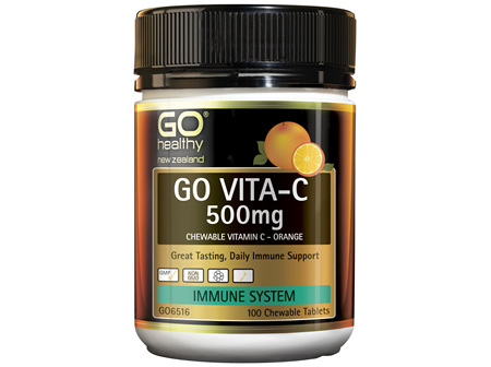 GO Vita-C 500mg (Orange) 100 Chew Tabs