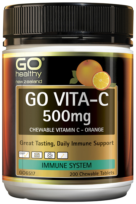 GO Vita-C 500mg (Orange) 200 Chew Tabs