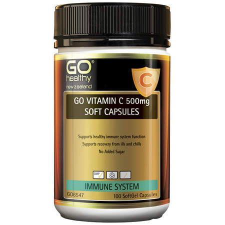 GO Vitamin C 500mg Soft Capsules 100 Caps
