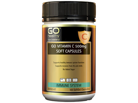 GO Vitamin C 500mg Soft Capsules 100 Caps
