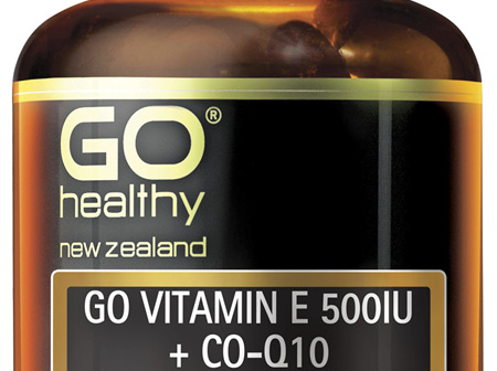 GO Vitamin E 500IU + Co-Q10 130 Caps