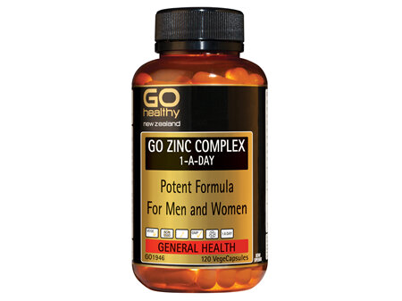 GO ZINC COMPLEX 1-A-DAY - Potent Formula (120 Vcaps)