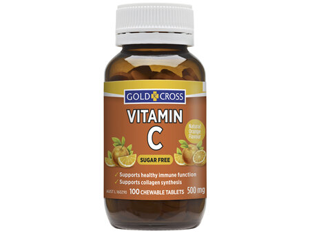 Gold Cross Vitamin C 500mg 100 Tablets
