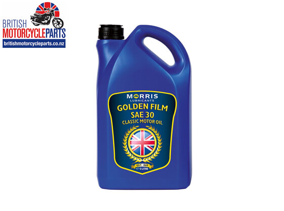 Golden Film SAE 30 Classic Oil 5L - British Motorcycle Parts - Auckland NZ