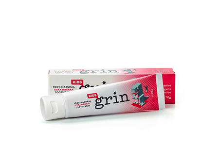 Grin 100% Natural Kids Toothpaste Strawberry