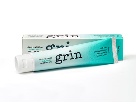 Grin Cool Mint 100% Natural Toothpaste
