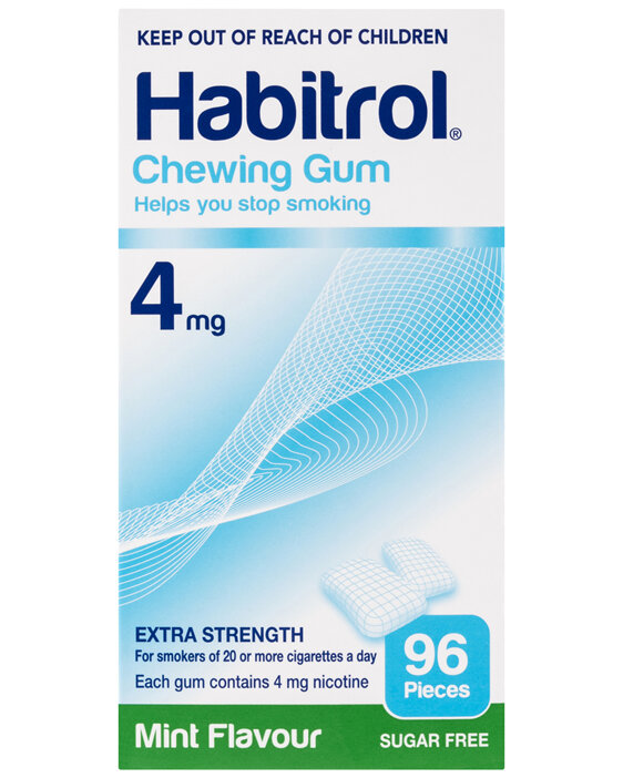 Habitrol Chewing Gum 4mg Extra Strength Mint 96 Pack