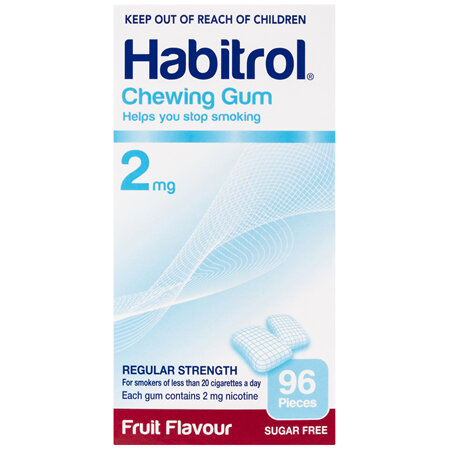 Habitrol Chewing Gum Fruit 2mg 96 Pack