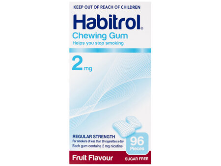 Habitrol Chewing Gum Fruit 2mg 96 Pack