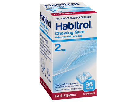 Habitrol Coated Gum Fruit 2mg 96's