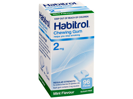 Habitrol Coated Gum Mint 2mg 96's