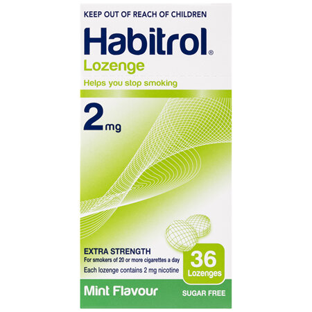 Habitrol Lozenge Extra Strength Mint Flavour 2mg 36 Lozenges