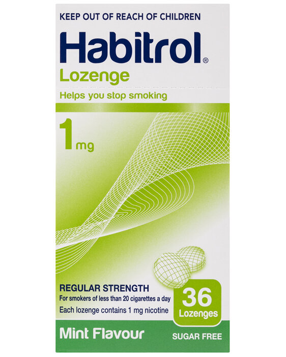 Habitrol Lozenge Regular Strength Mint Flavour 1mg 36 Lozenges
