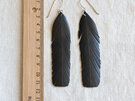 Hail earrings with bronze tips