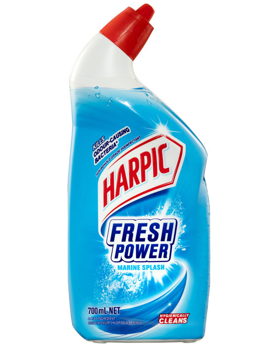 Harpic Fresh Power Liquid Toilet Cleaner Marine Splash 700mL