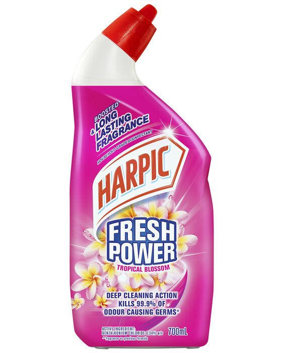 Harpic Fresh Power Liquid Toilet Cleaner Tropical Blossom 700mL
