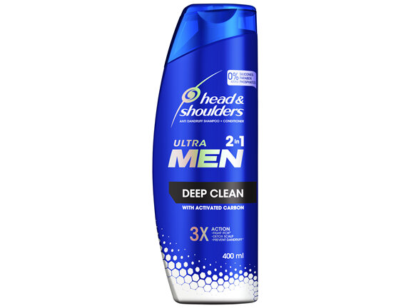 Head and Shoulders Ultramen 2in1 Shampoo Anti Dandruff Deep Clean 400 ml