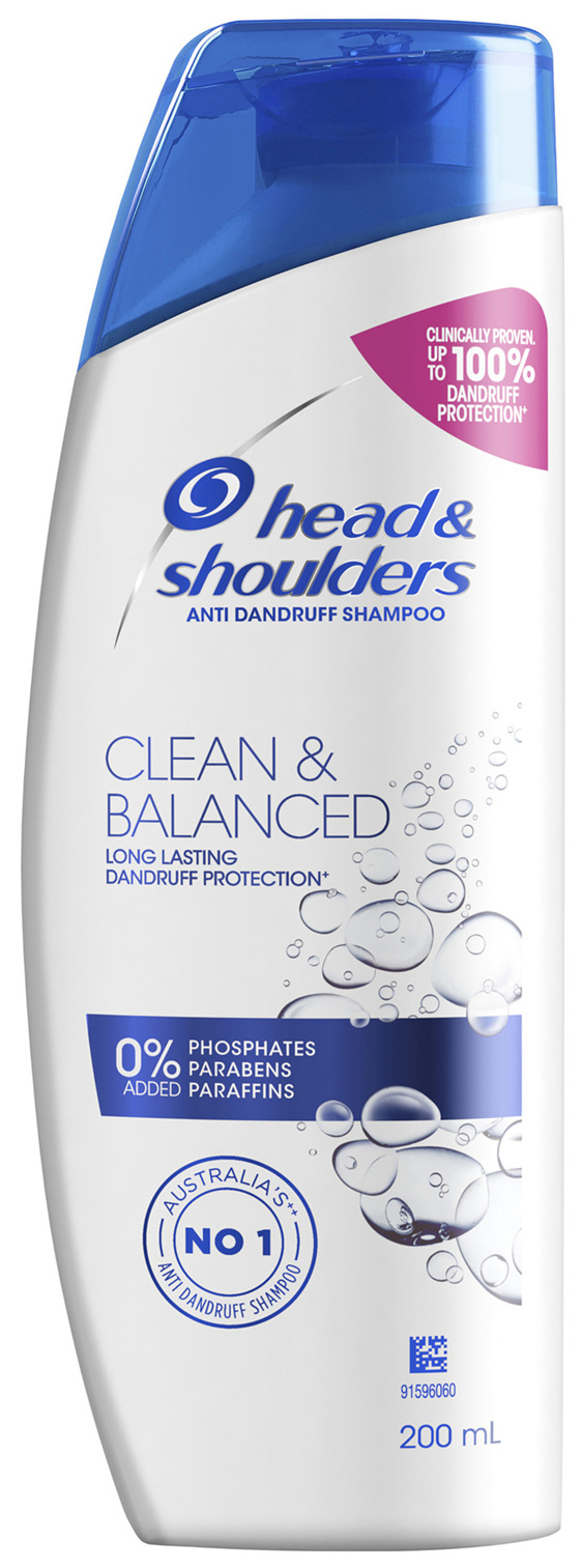 Head & Shoulders Clean & Balanced Anti Dandruff Shampoo For Clean Scalp 200ml