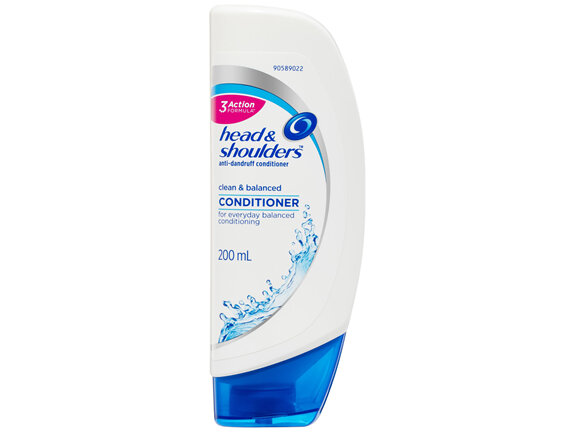 Head & Shoulders Clean & Balanced Hair & Scalp Care Anti-Dandruff Conditioner 200mL