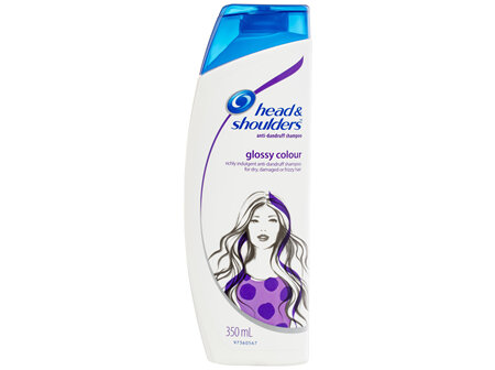 Head & Shoulders Glossy Colour Anti-Dandruff Shampoo 350mL