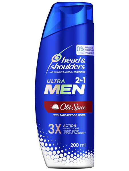 Head & Shoulders Ultra Men 2 In 1 Old Spice Anti Dandruff Shampoo + Conditioner 200 ml