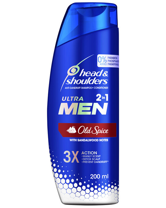 Head & Shoulders Ultra Men 2 In 1 Old Spice Anti Dandruff Shampoo + Conditioner 200 ml