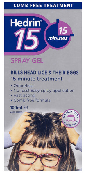 Hedrin 15 Spray Gel 100mL