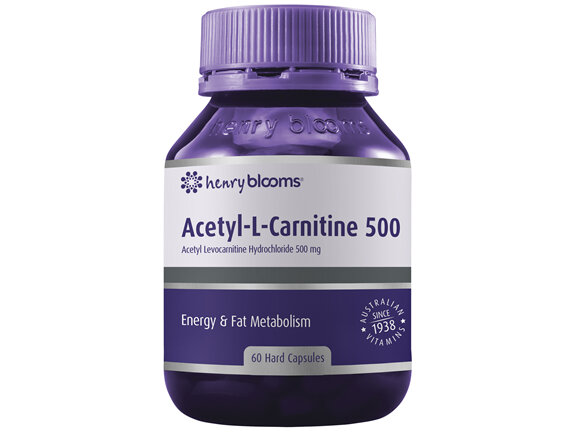 Henry Blooms Acetyl-L-Carnitine 500 60 capsules