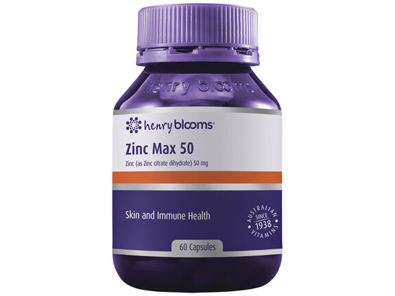 Henry Blooms Zinc Max 50 60 capsules