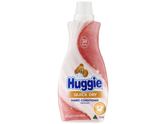 Huggie Quick Dry Fabric Conditioner Honeysuckle 1L