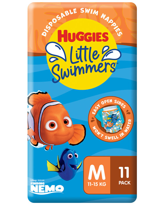 Huggies Little Swimmers Swim Nappies Medium (7-12kg) 11 Pack