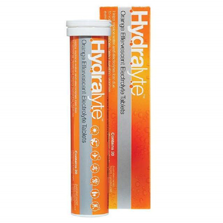 Hydralyte Effervescent Orange 20 Tablets